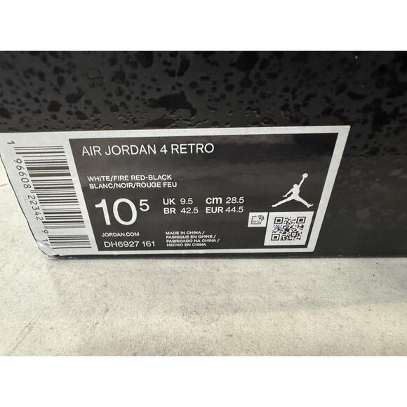 Nike Air Jordan 4 RETRO Size 10.5 LS(341908) main image 4